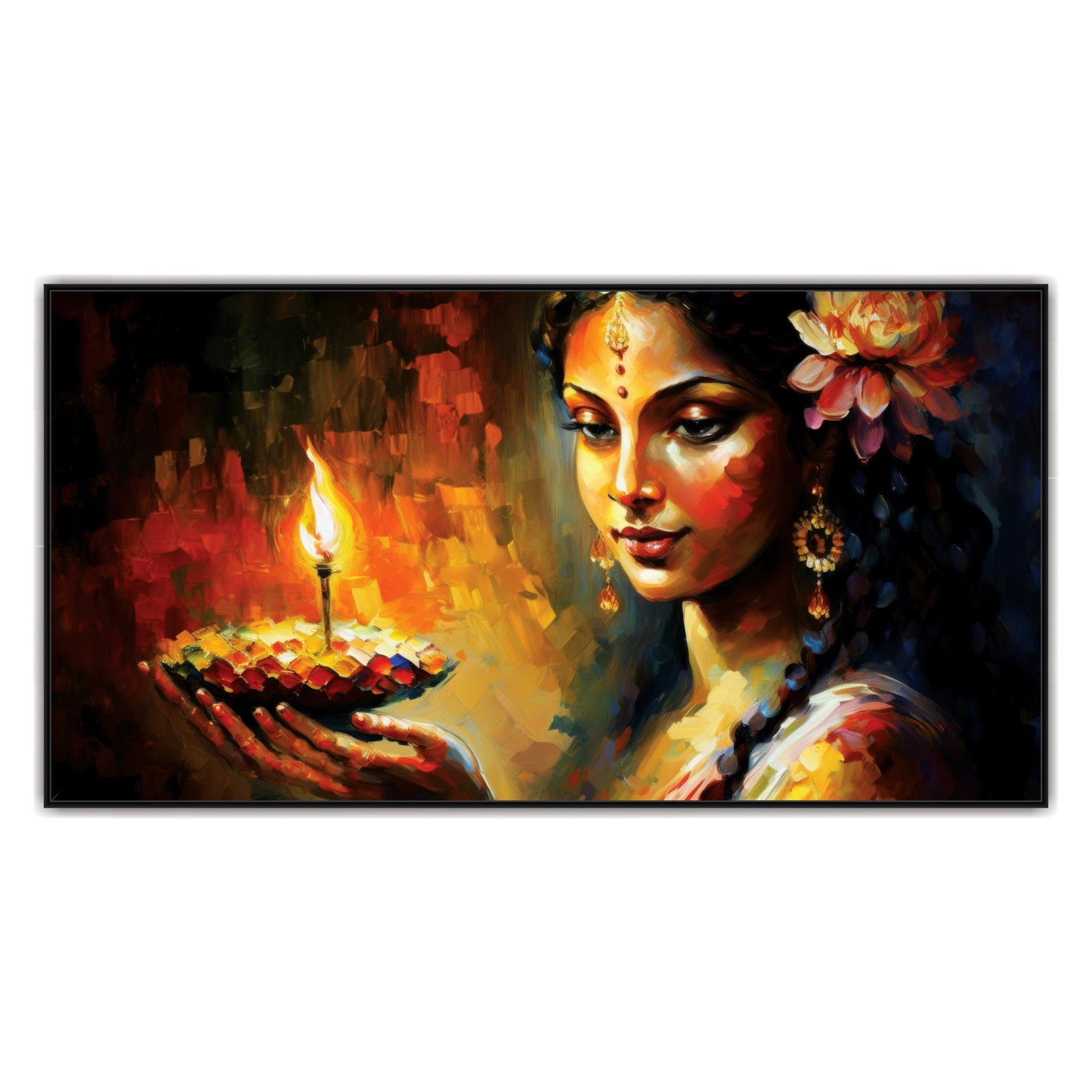 Radha beautiful Canvas Art