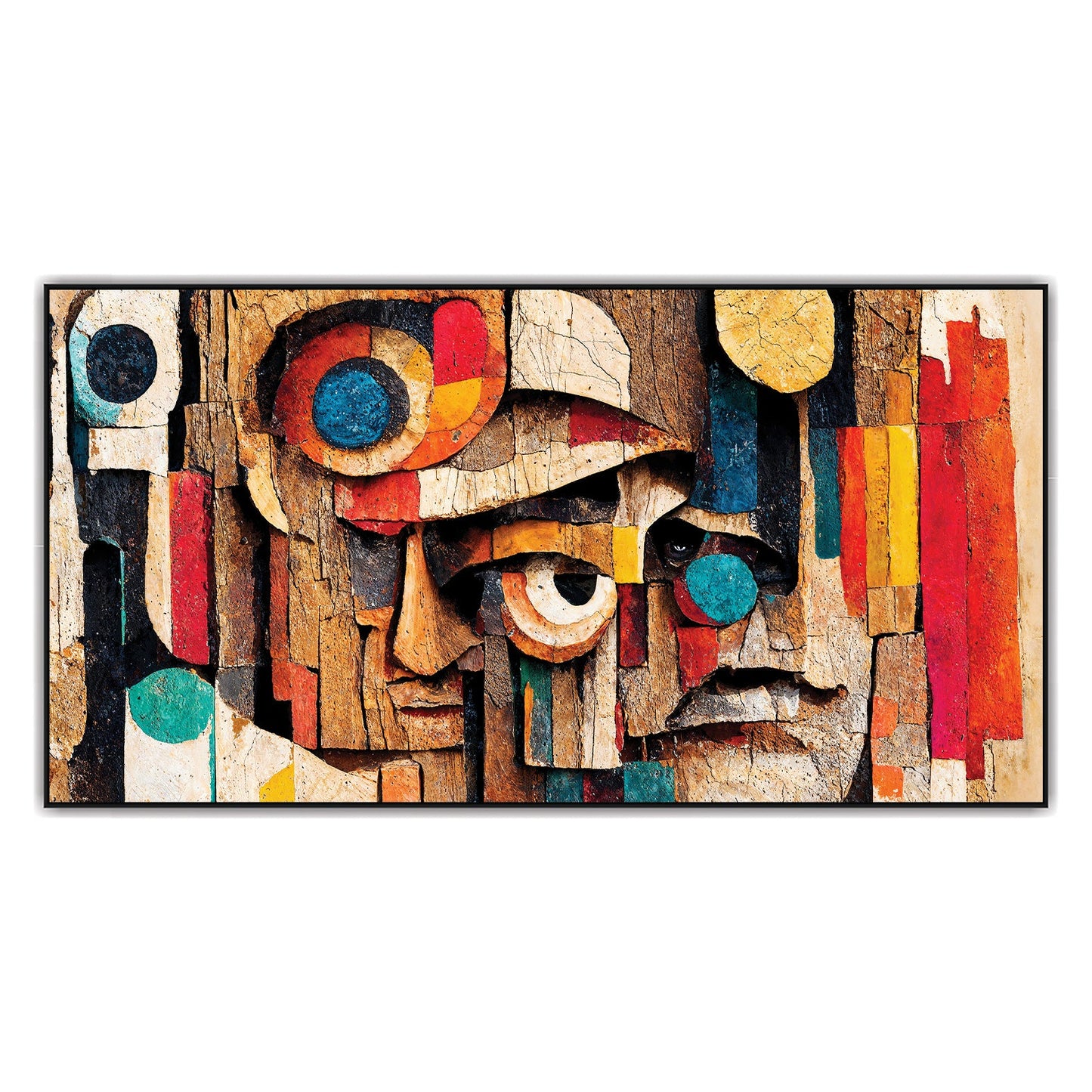 Abstract Face Art Canvas Painting
