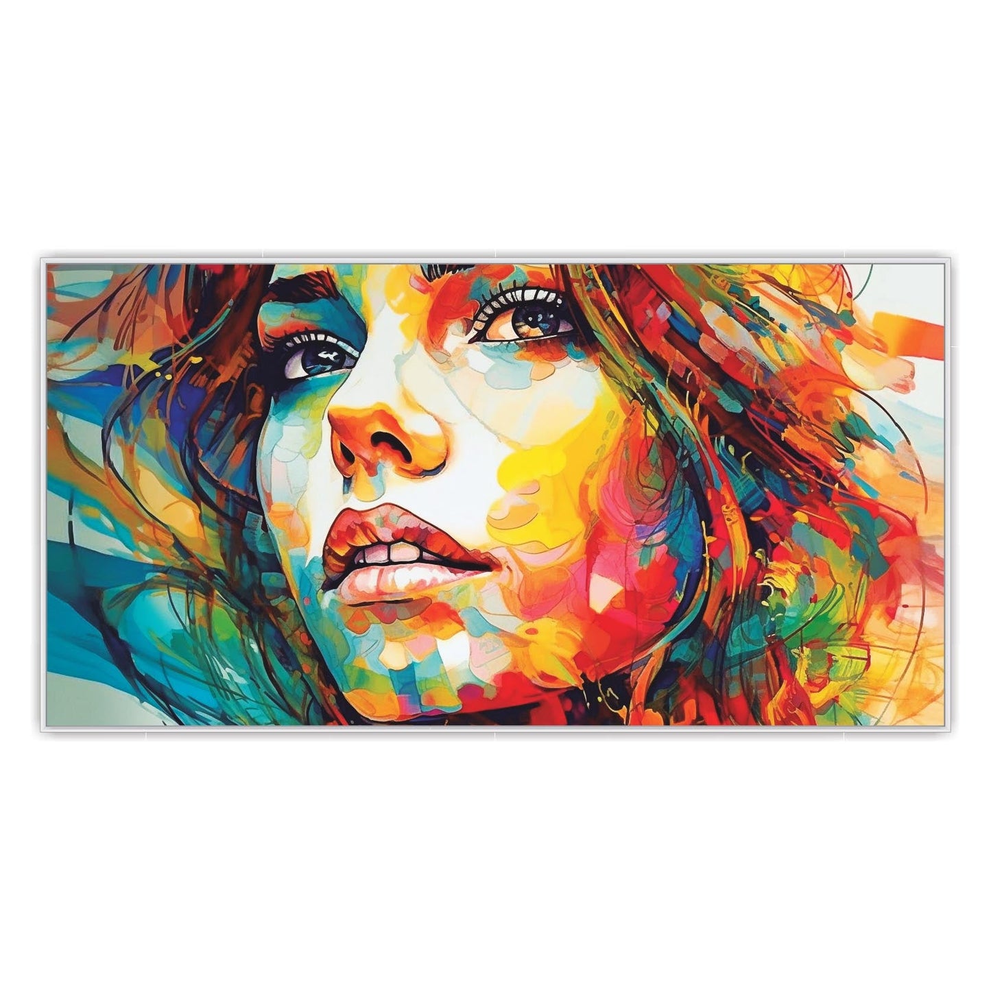 Girl Color full Canvas Art Wall Painting