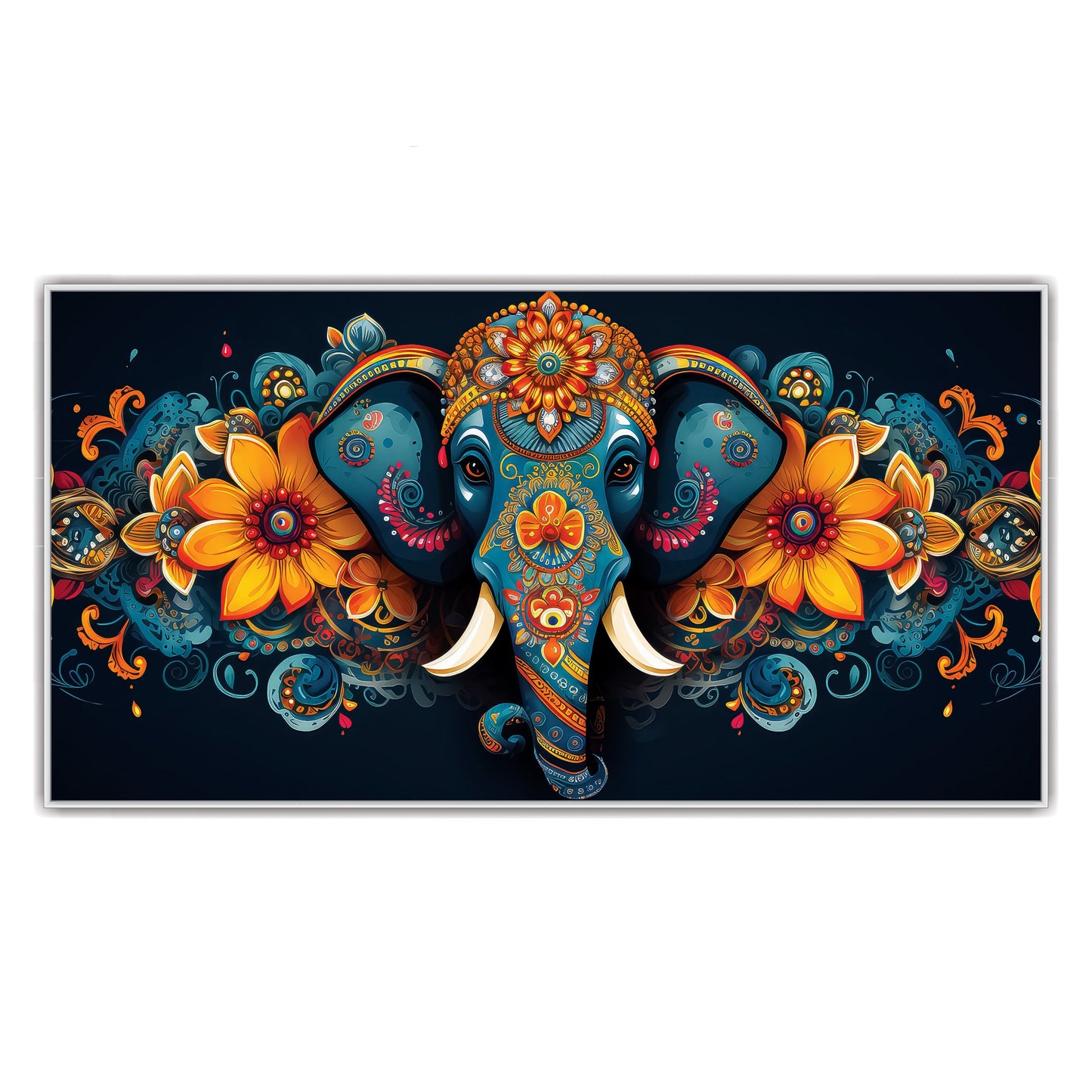 Madhubani ganesha art painting Canvas Wall Painting