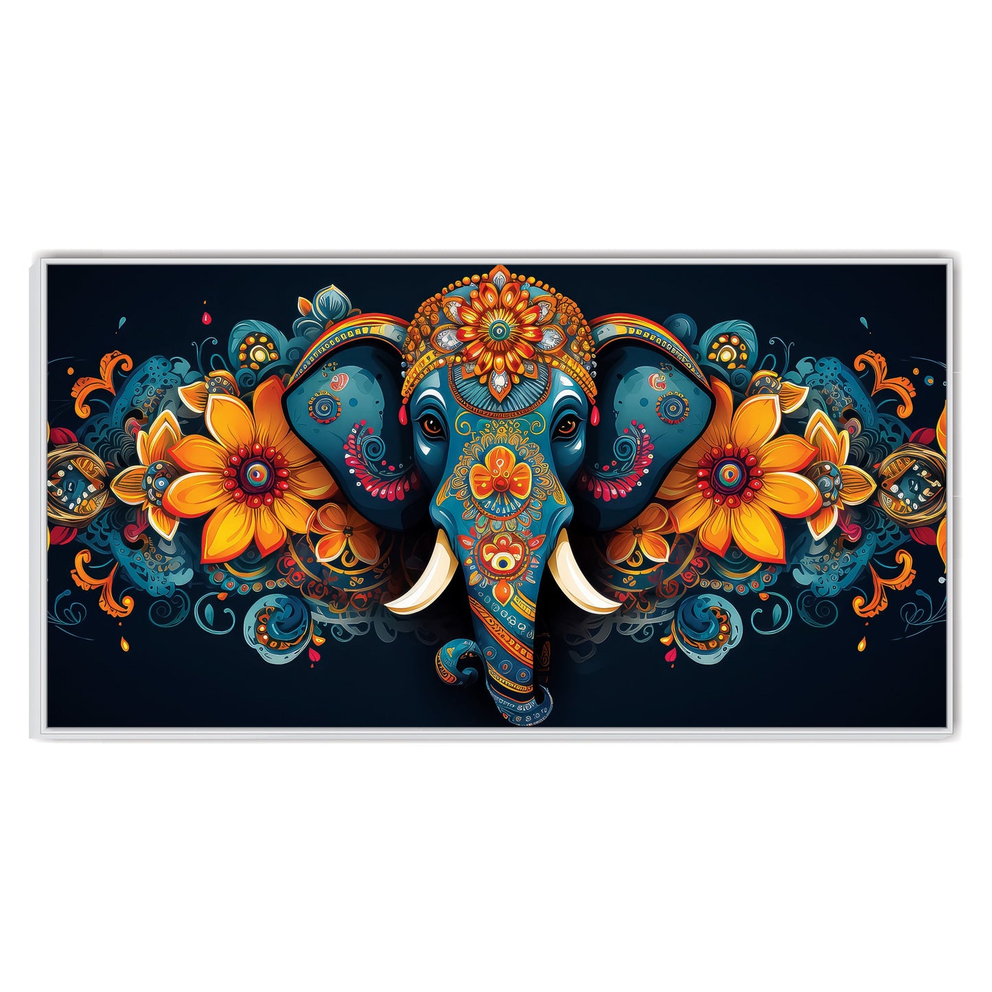 Madhubani ganesha art painting Canvas Wall Painting