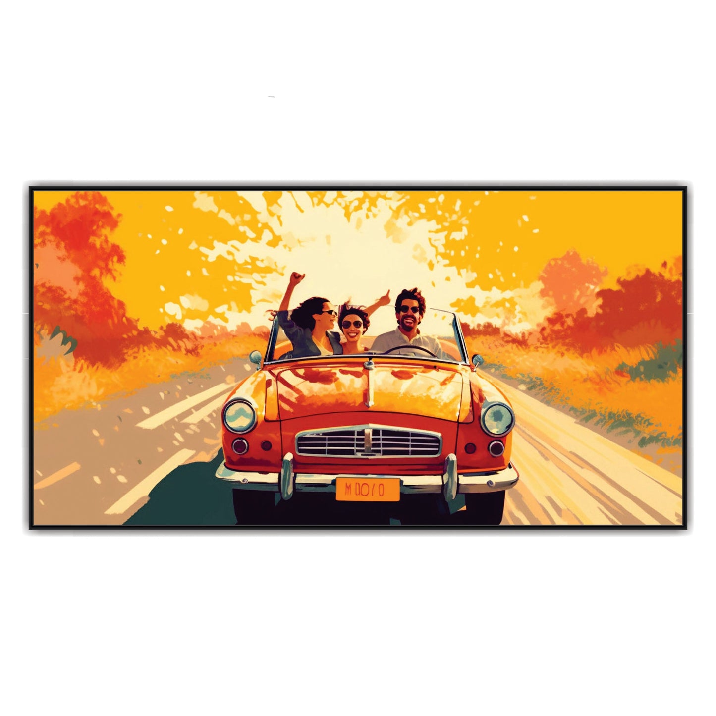 Poster Car Art Canvas Print Wall Painting