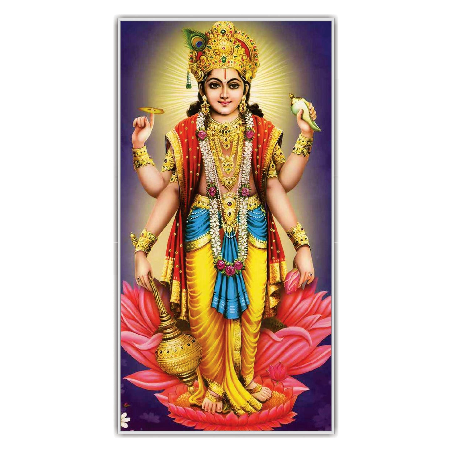 Lord Vishnu Canvas Print Wall Painting