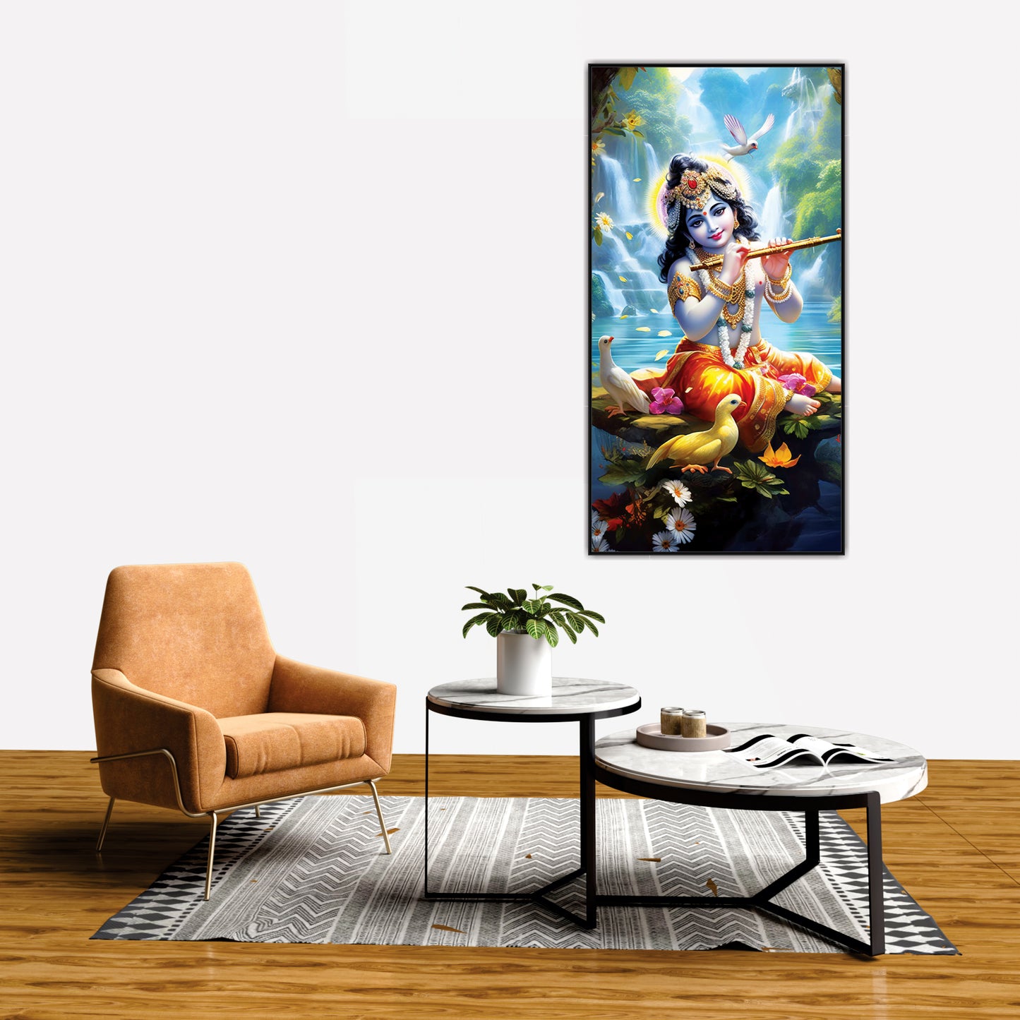 Krishna flute Canvas Art Wall Painting