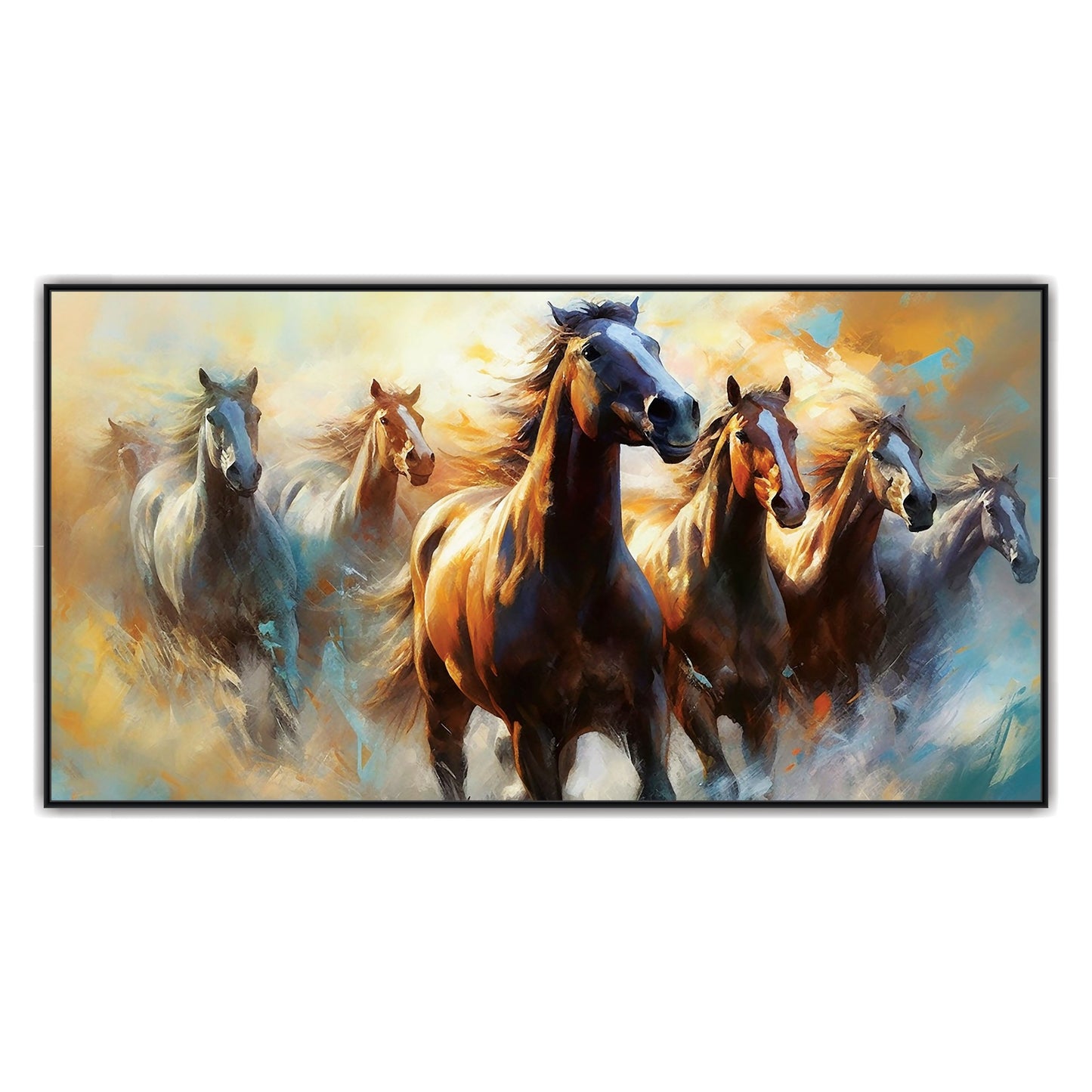 Beautiful running horse art Canvas Print Wall Painting