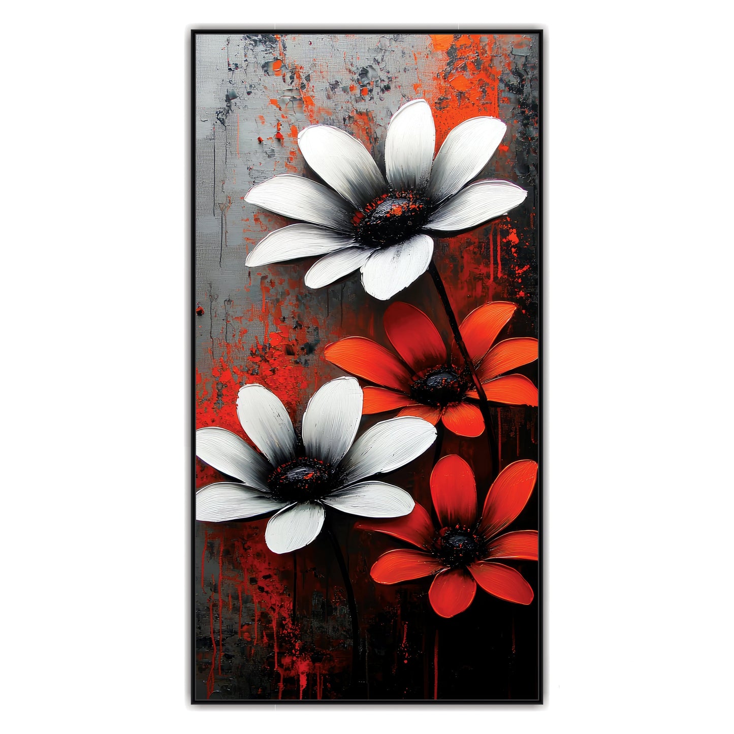 3D Flower Canvas Art Wall Painting