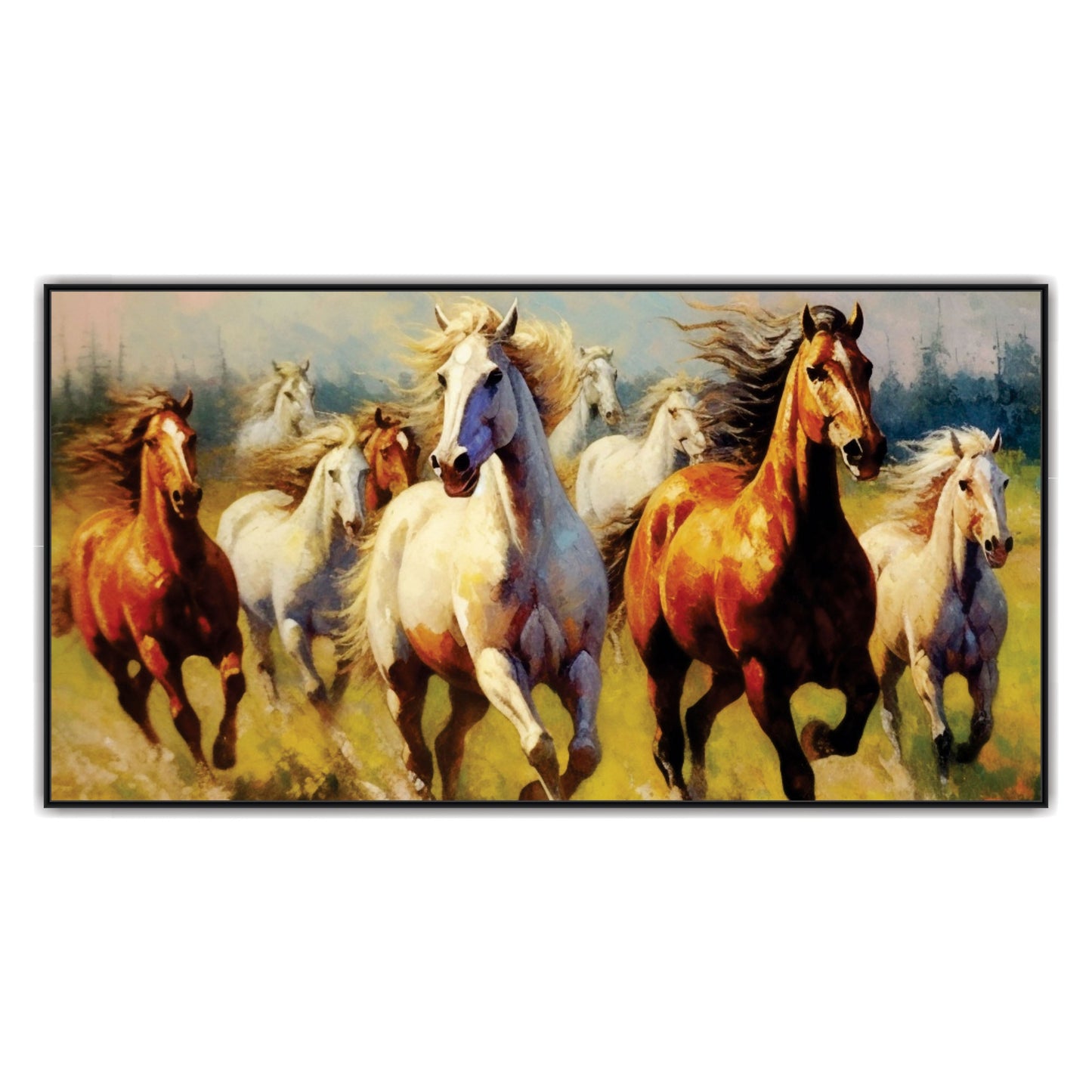 Running horse art Canvas Print Wall Painting