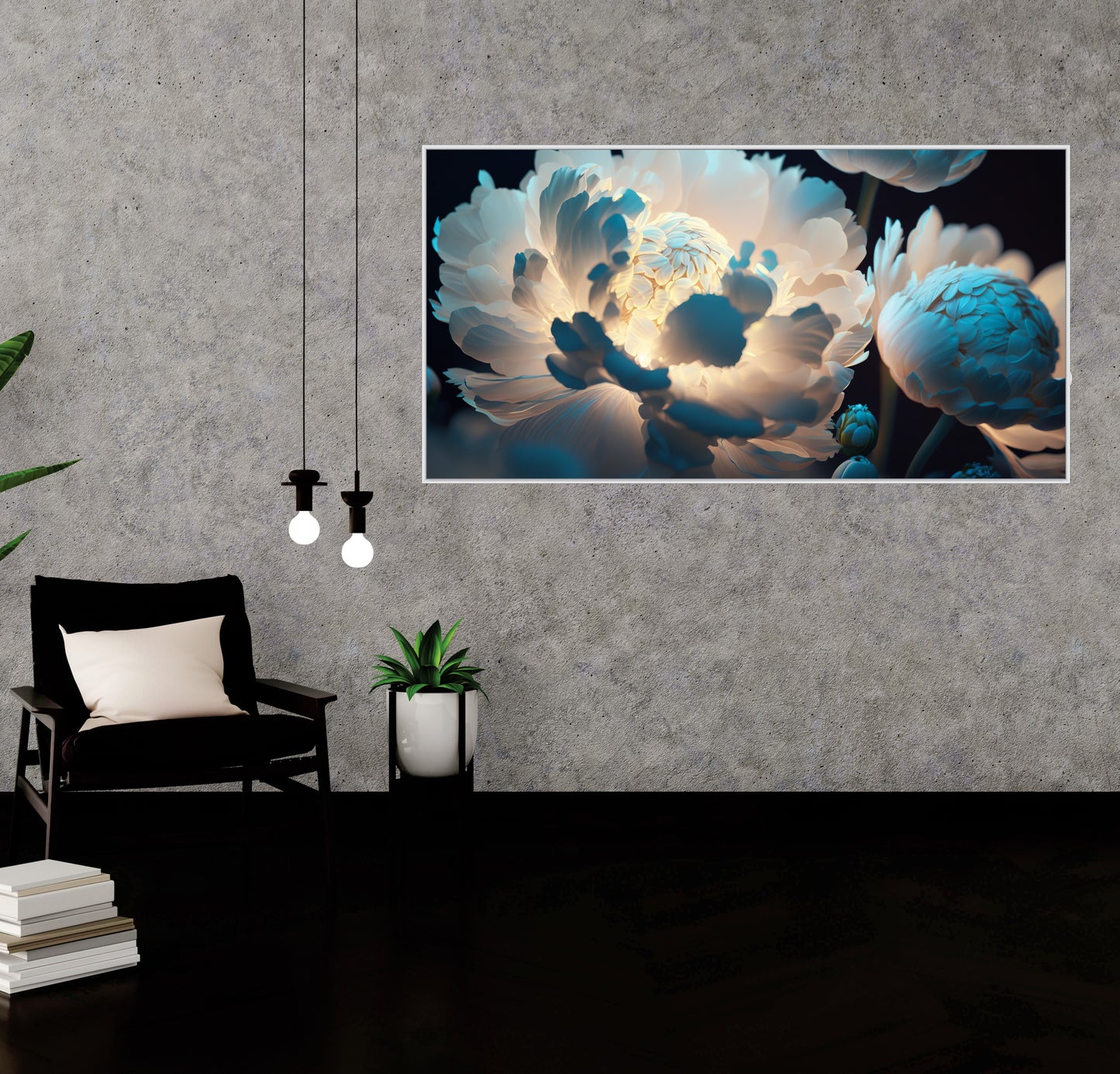 3D Flower art Canvas Print Wall Painting