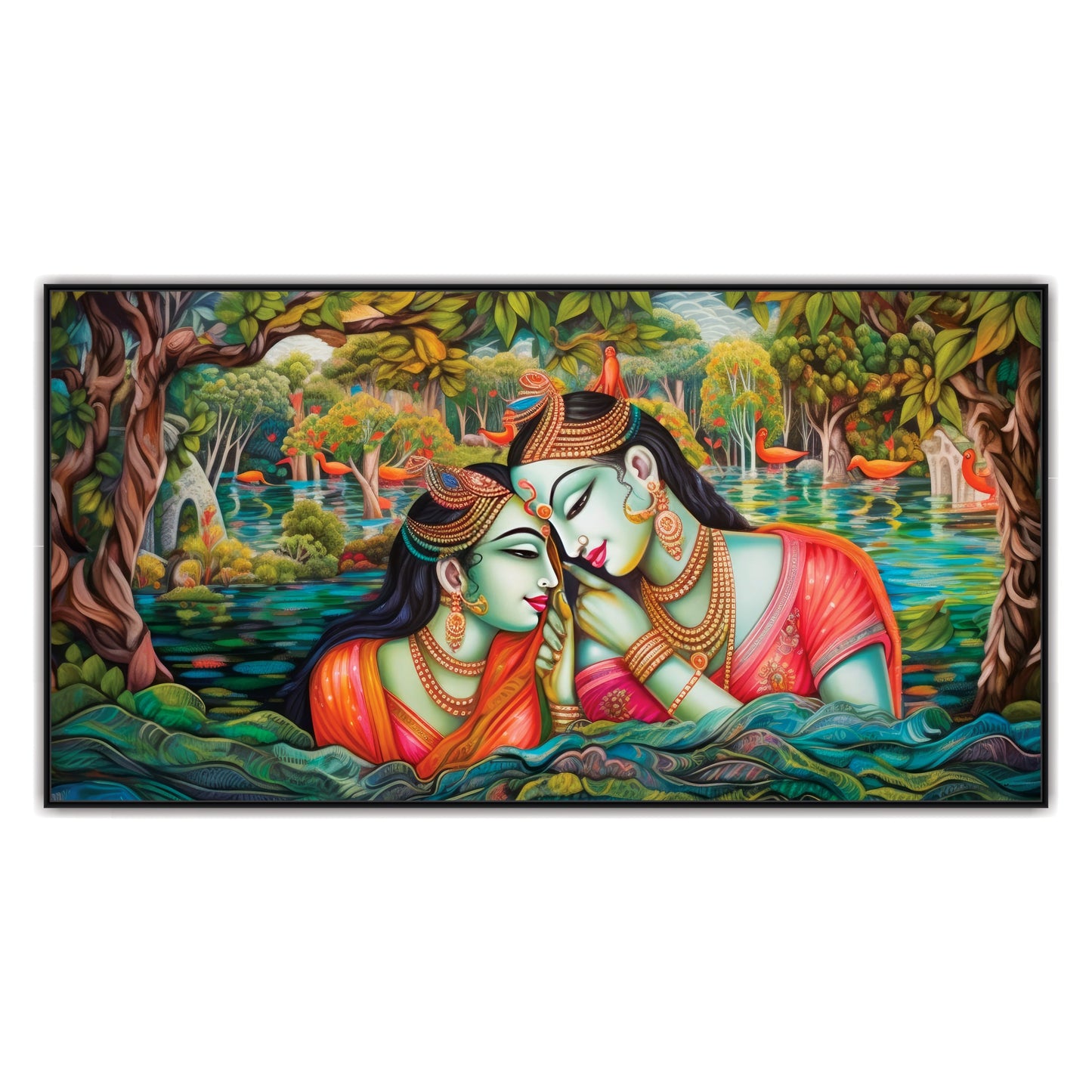 Radha Krishna Canvas Art Wall Painting
