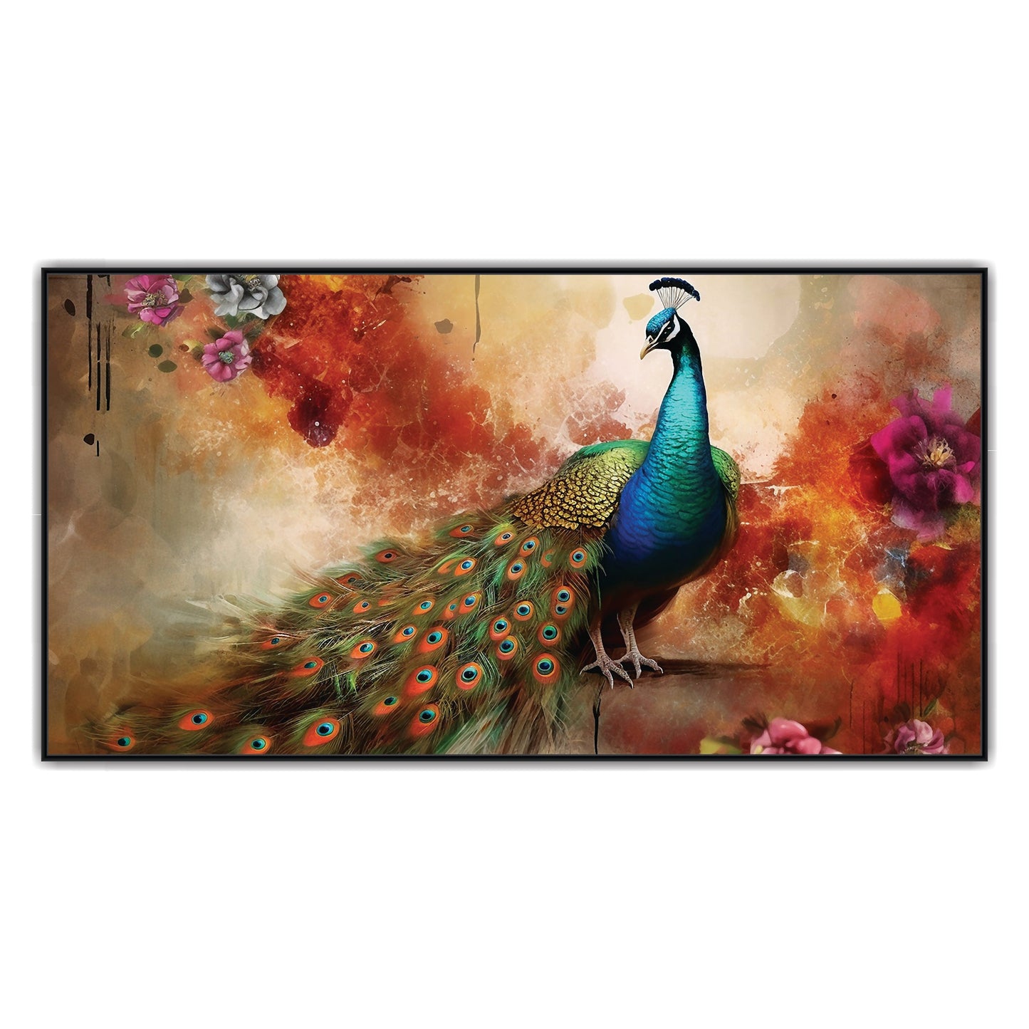 Peacock Canvas art Print Wall Painting