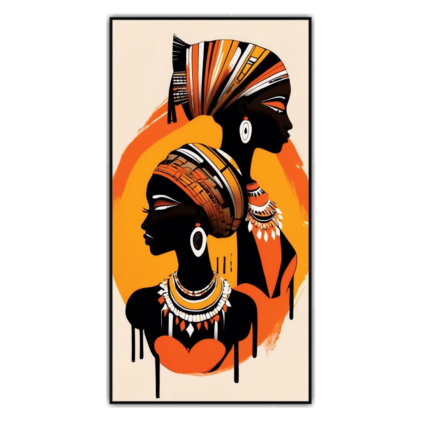 Two Girls Canvas Art Wall Painting