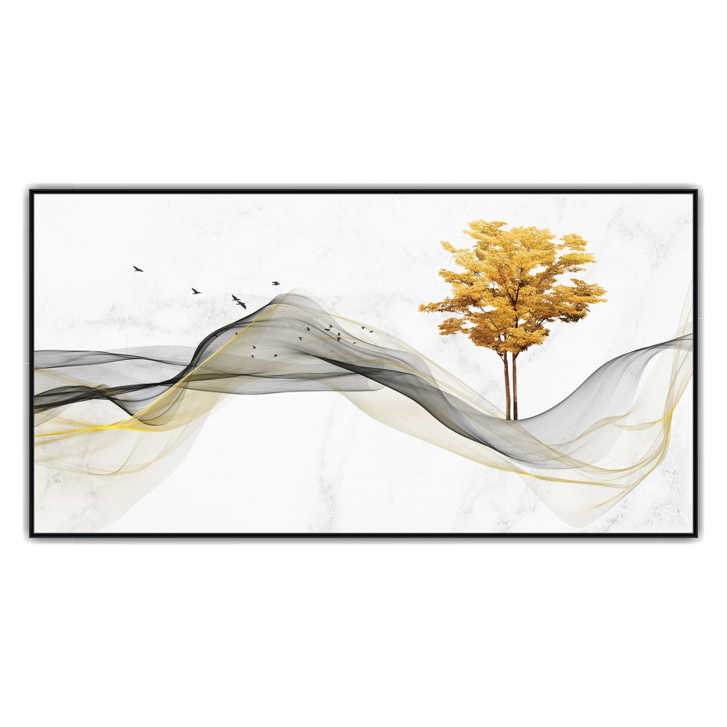 Nature Golden tree Canvas art Print Wall Painting