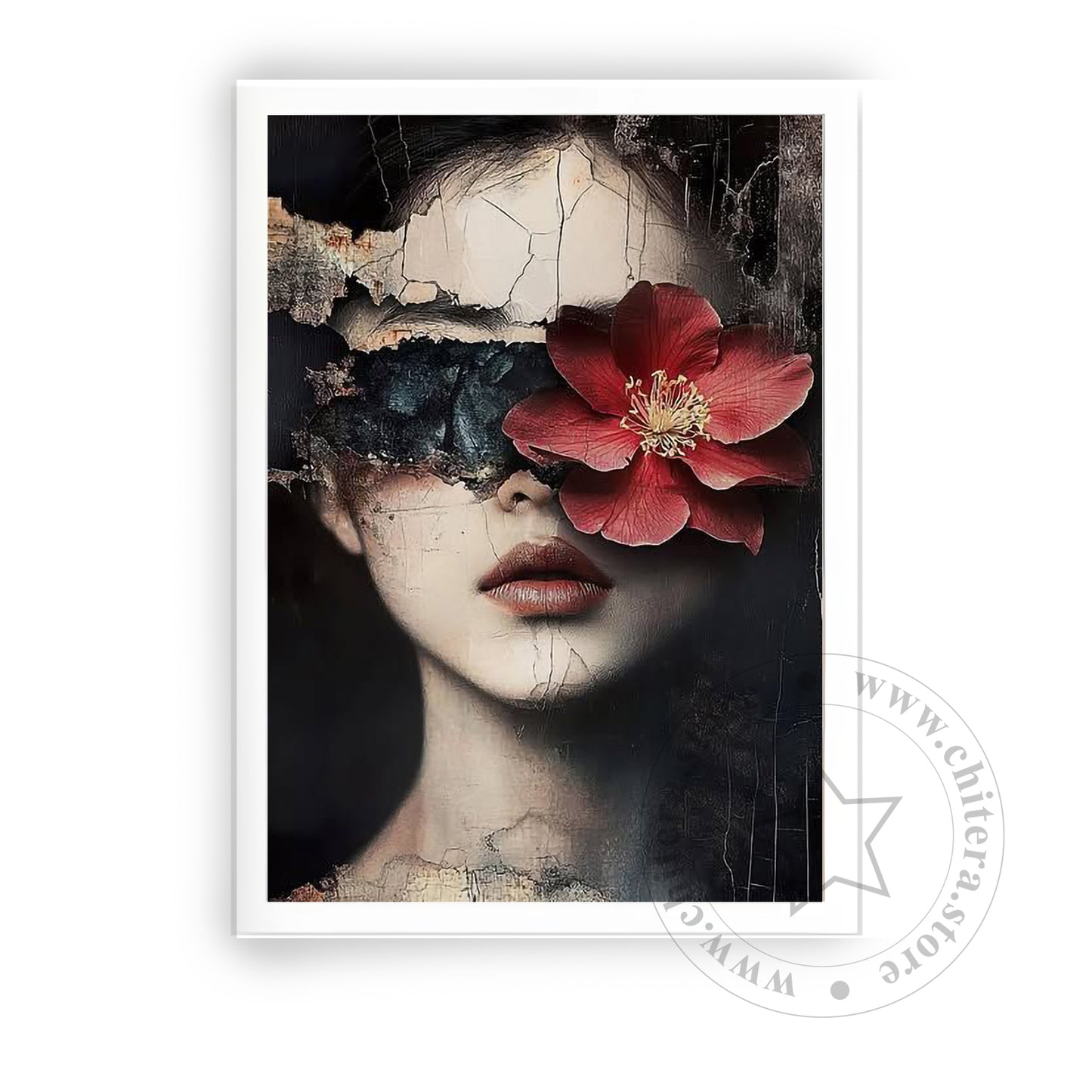 Flower Woman Canvas Wall Art