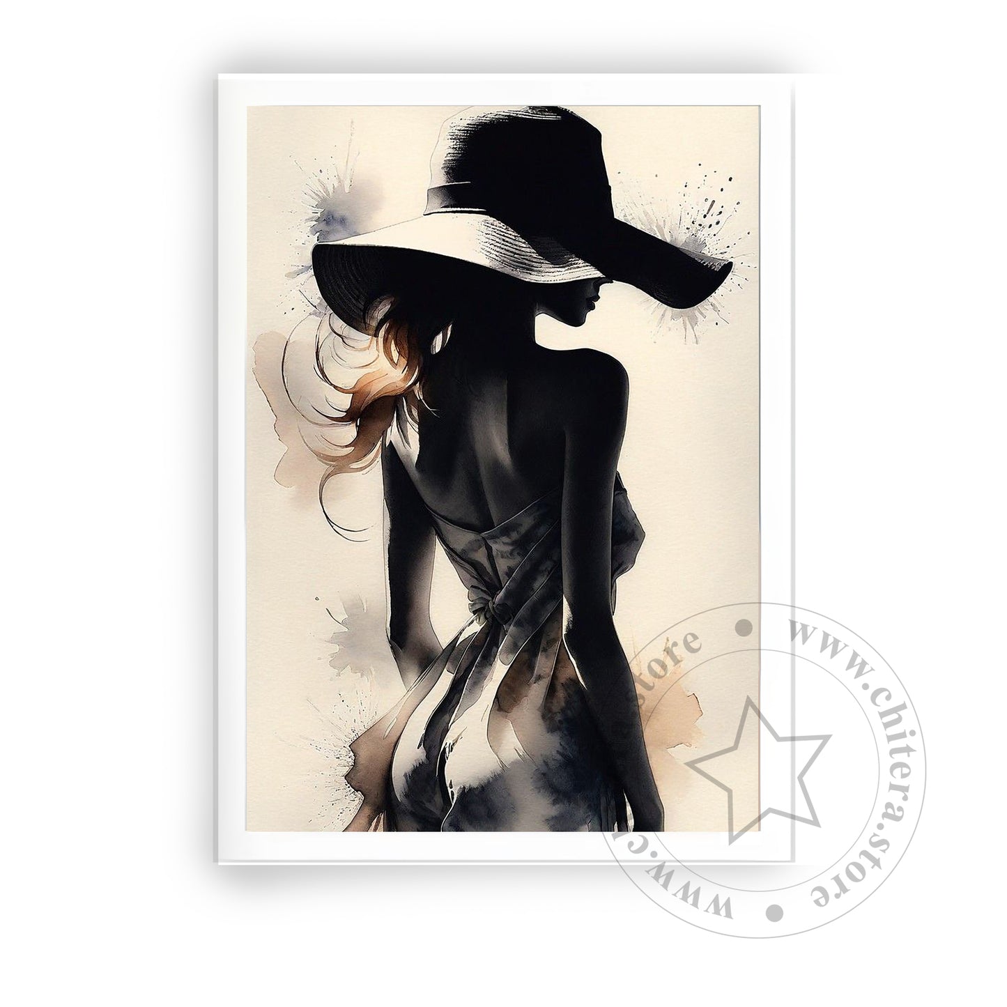 Minimalist Fashion Wall Canvas – Elegant Lady Art