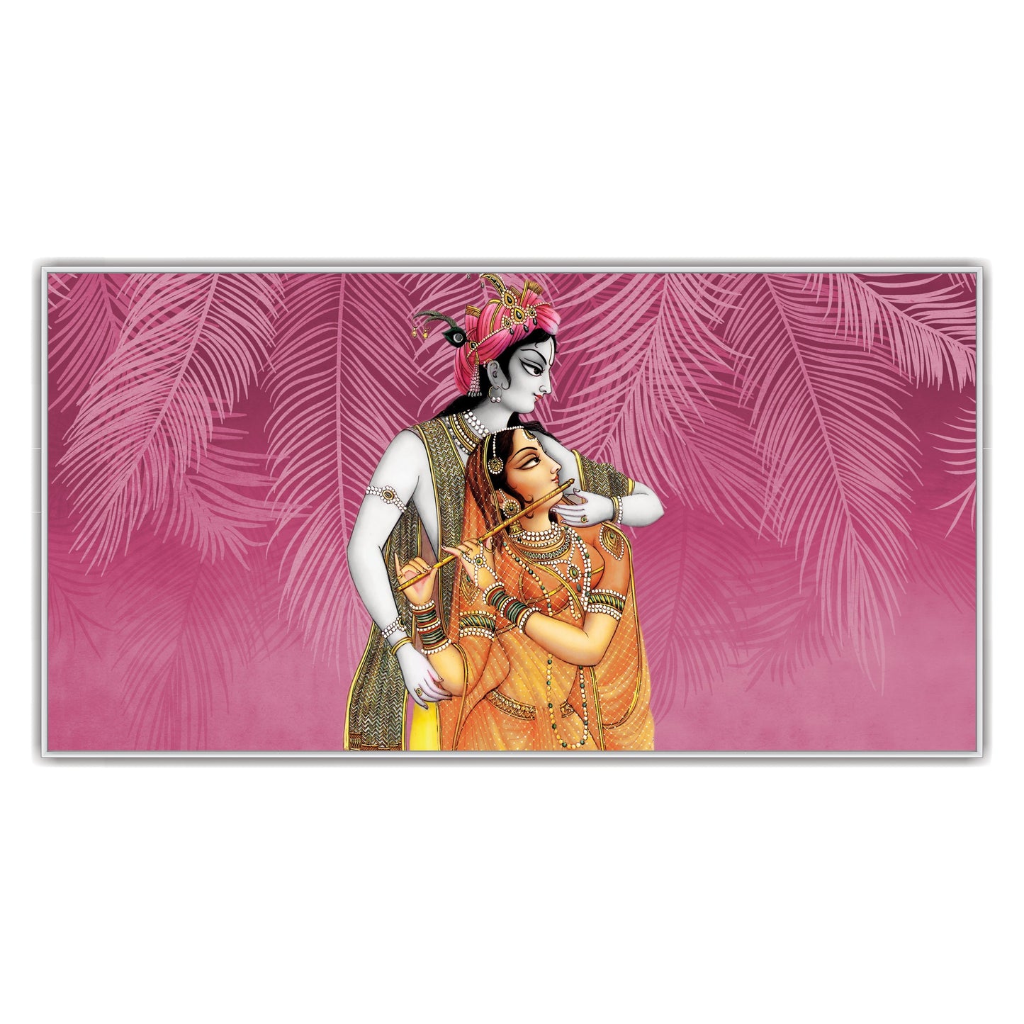 Radha Krishna beautiful art Canvas Print Wall Painting
