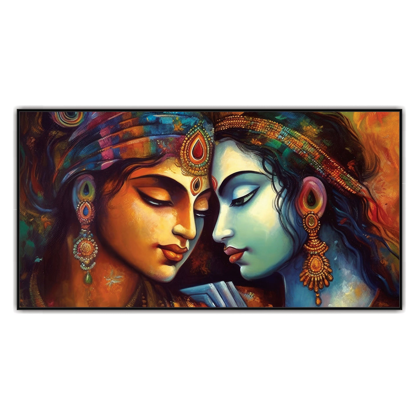 Radha Krishna art Canvas Print Wall Painting