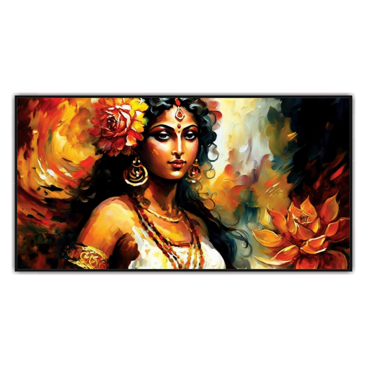 Radha beautiful Canvas Art