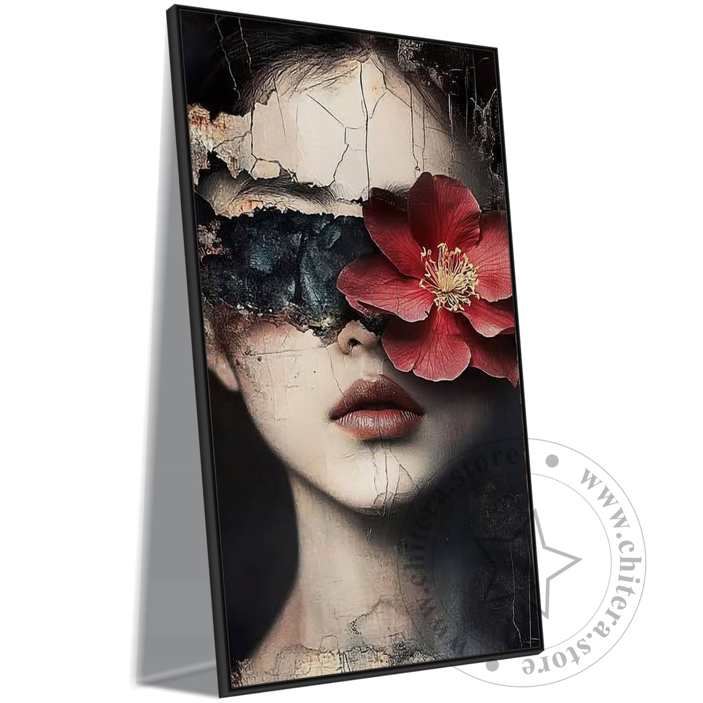 Flower Woman Canvas Wall Art
