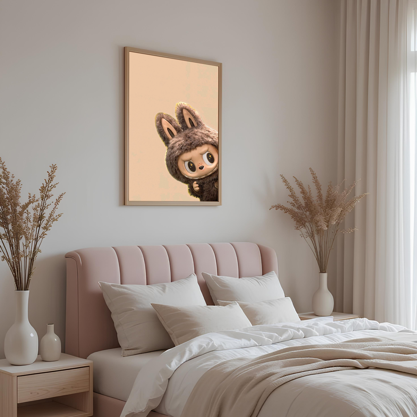 Labubu Bunny Doll Canvas Wall Art