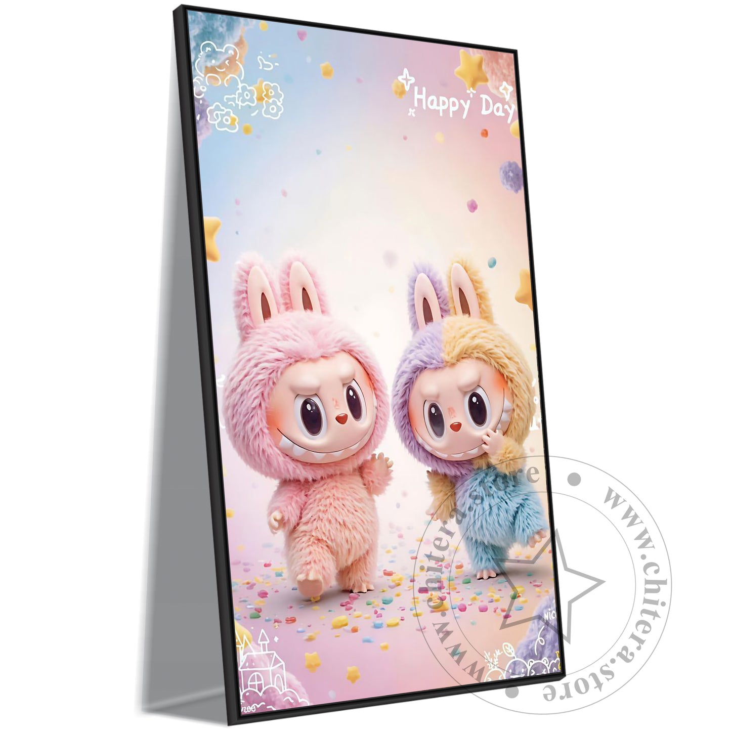 Adorable Labubu Bunny Wall Art