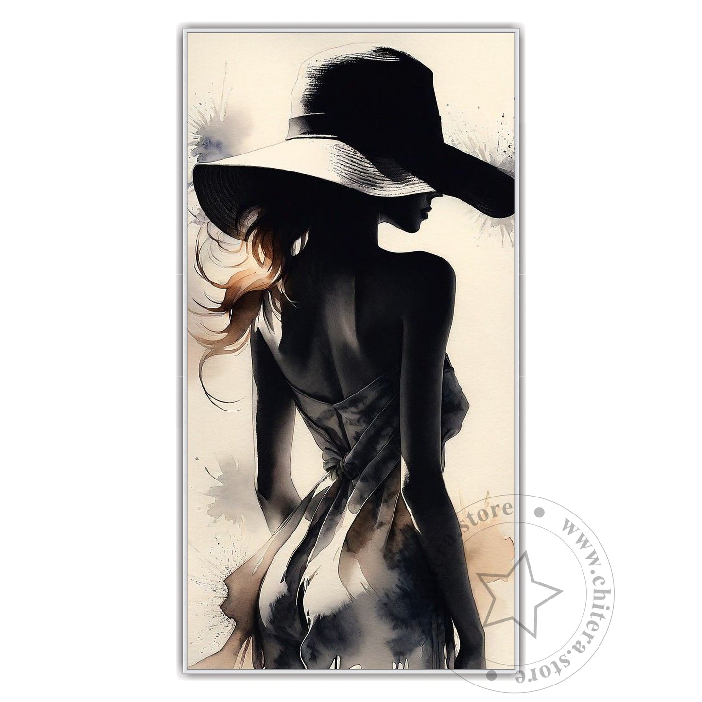 Minimalist Fashion Wall Canvas – Elegant Lady Art