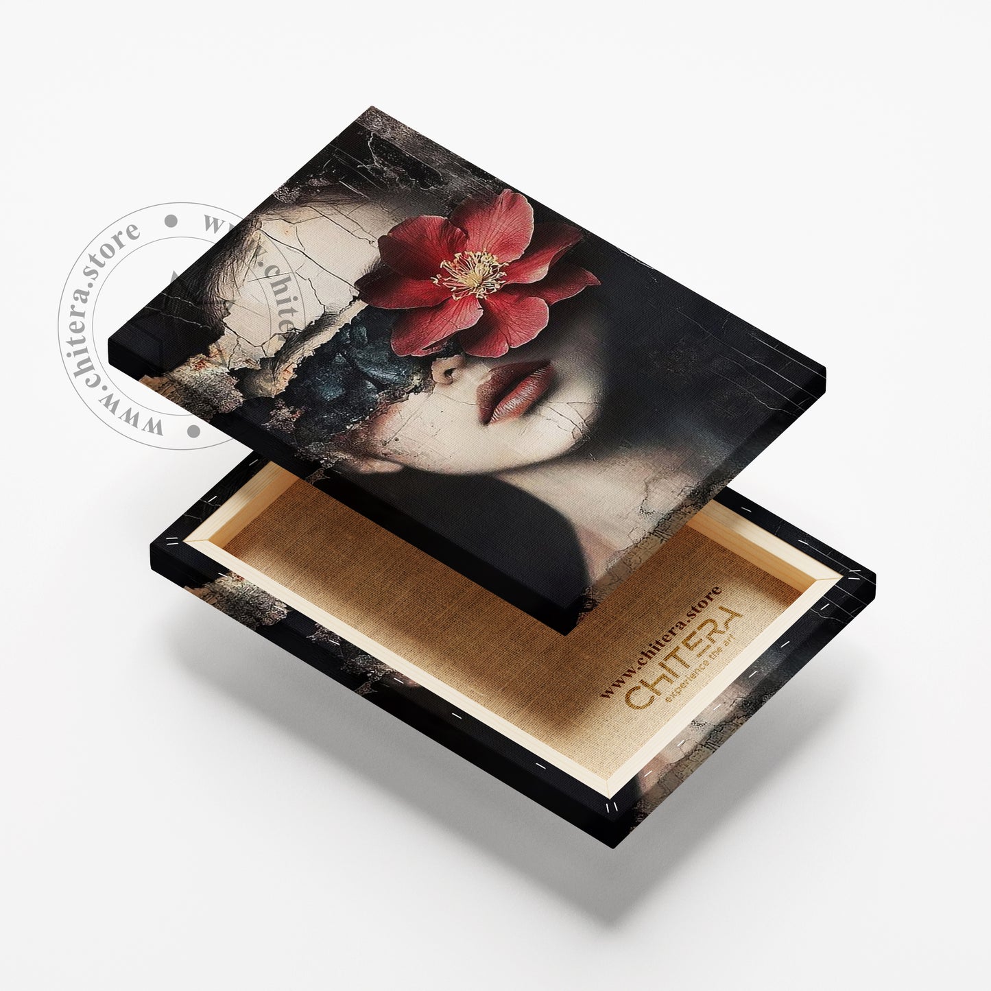 Flower Woman Canvas Wall Art