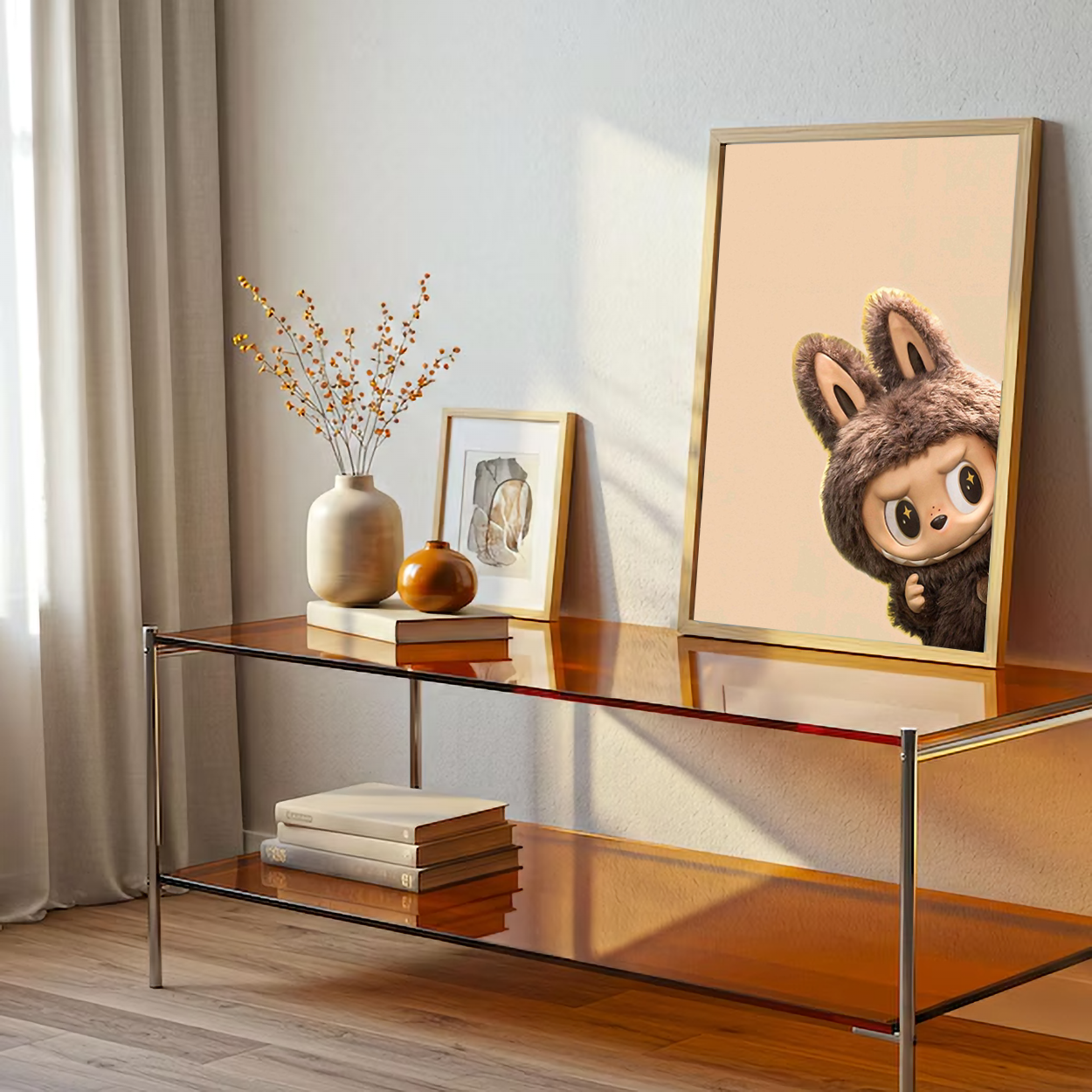 Labubu Bunny Doll Canvas Wall Art