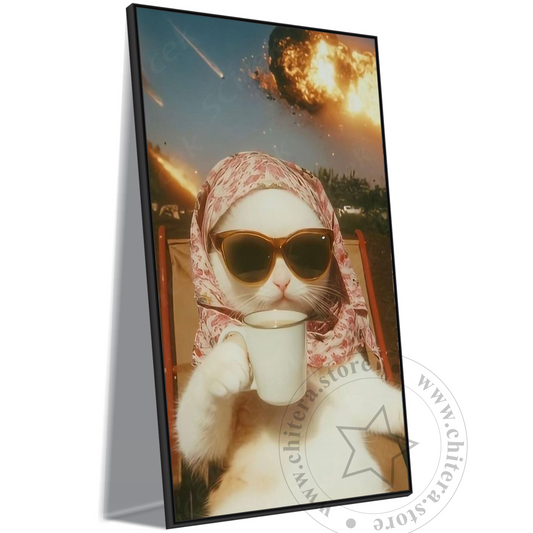 Funny Cat Meme Canvas Wall Art