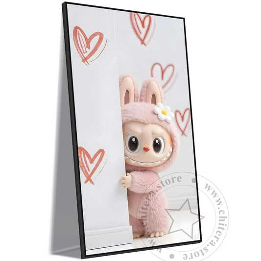 Cute Bunny Labubu Doll Wall Art