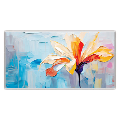 Enchanting Foliage Symphony: 3D Abstract Leaves Canvas Print Masterpiece