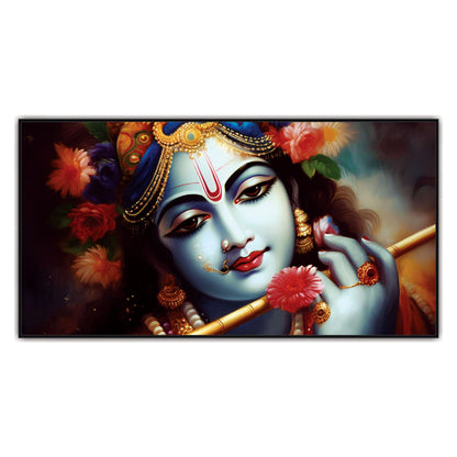 Krishna flute Canvas Art Wall Painting