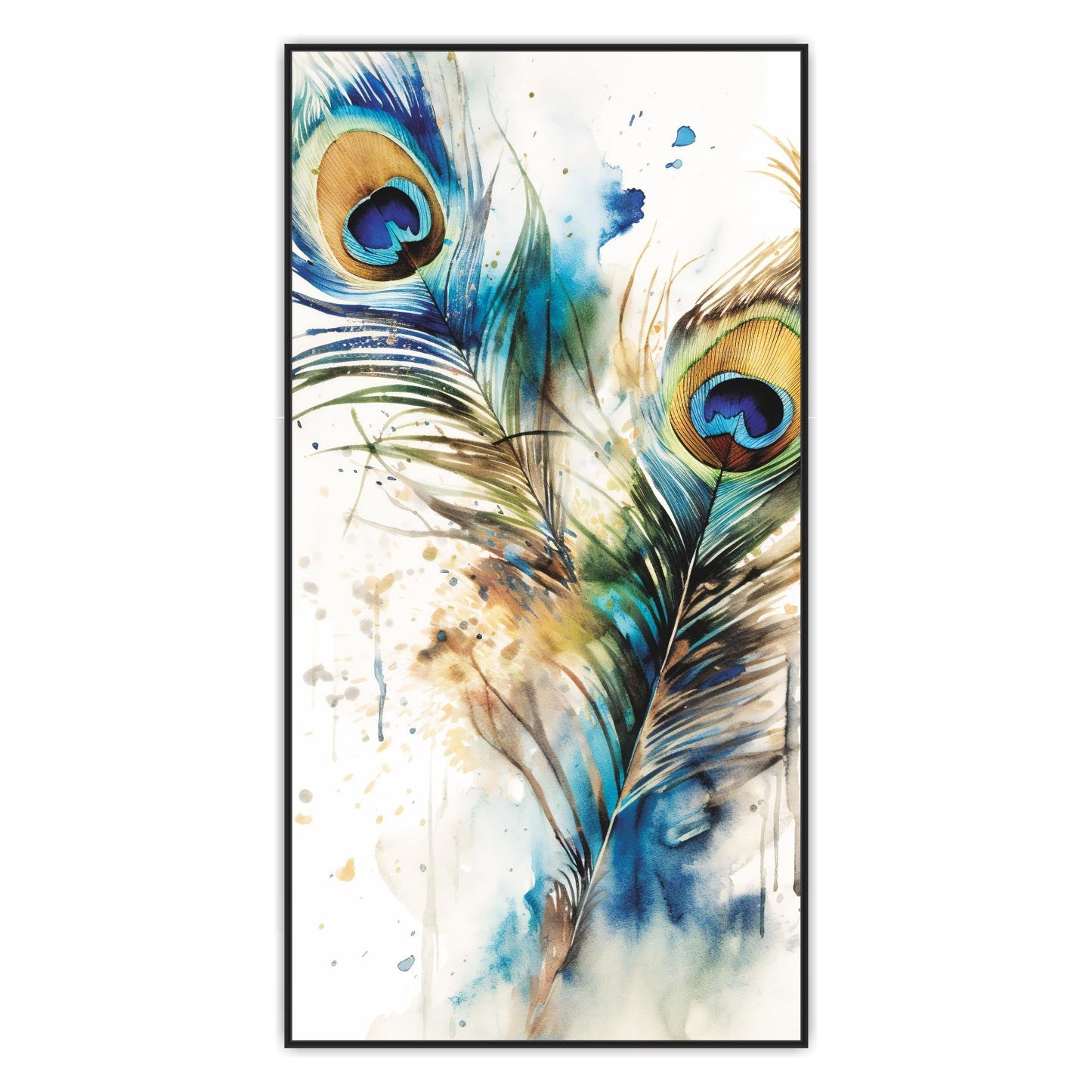 Peacock feather Canvas art Print Wall Painting