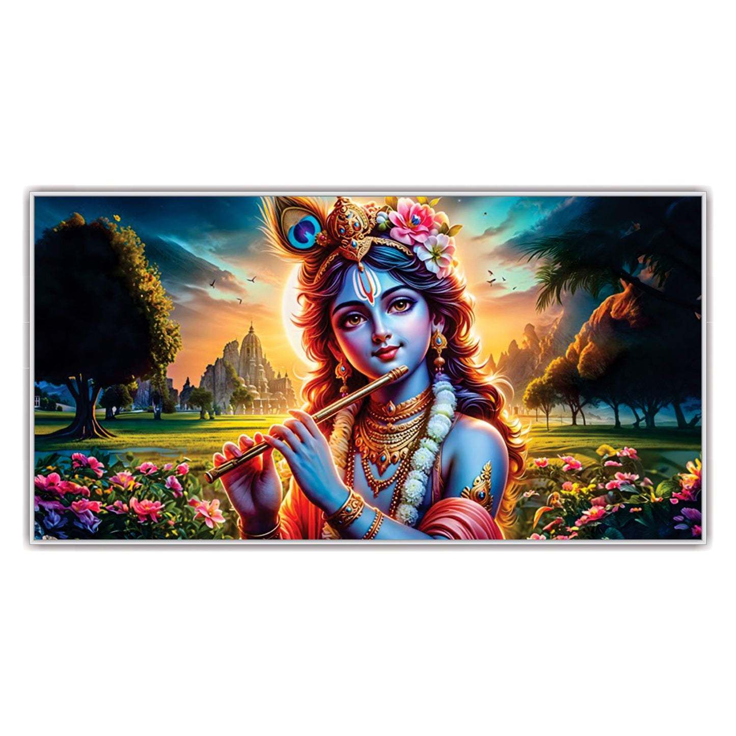 Krishna flute Canvas Art Wall Painting
