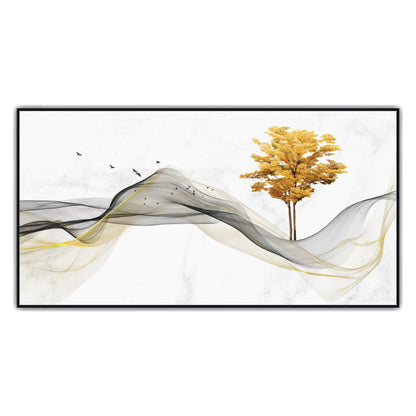 Nature Golden tree Canvas art Print Wall Painting
