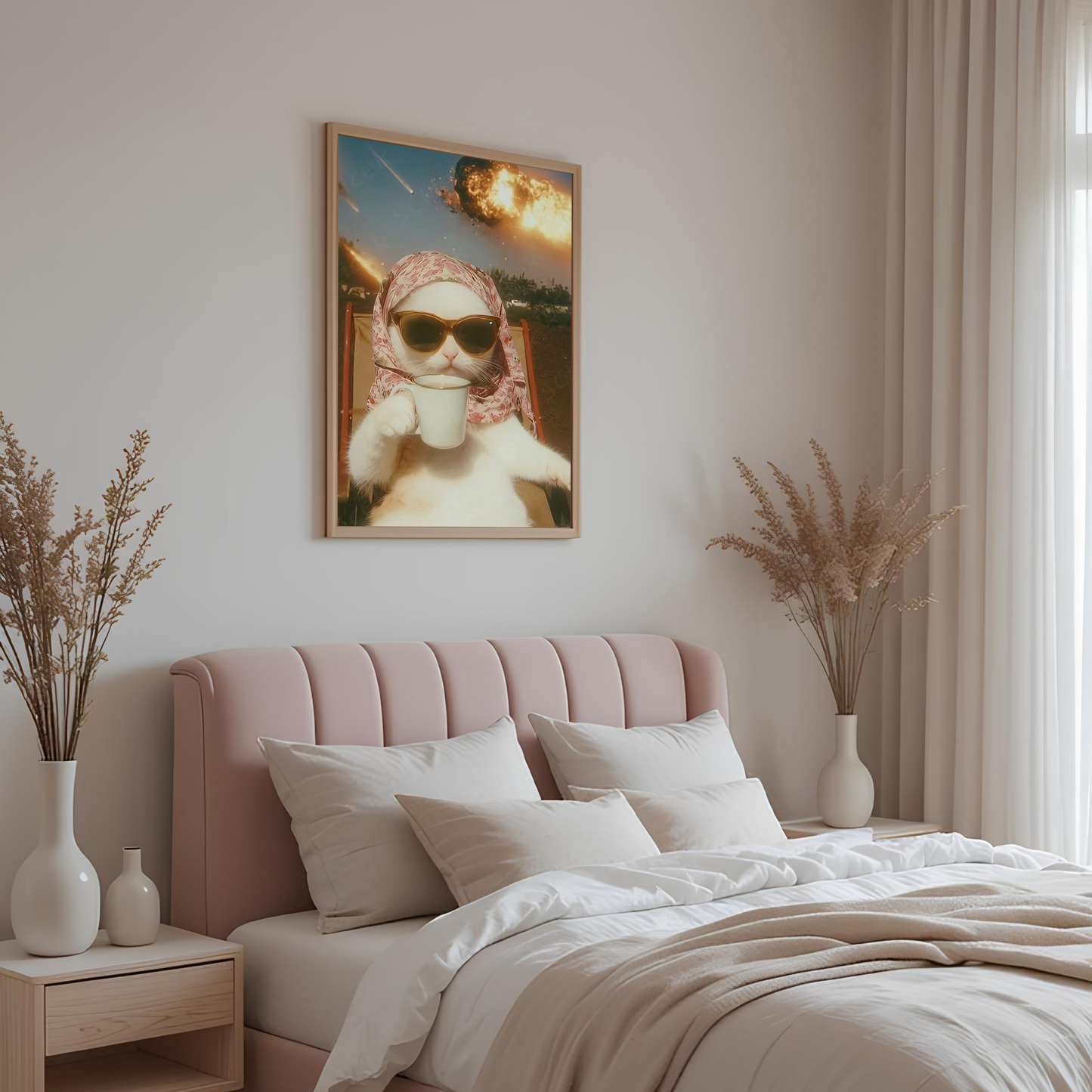 Funny Cat Meme Canvas Wall Art