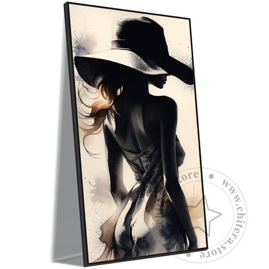 Minimalist Fashion Wall Canvas – Elegant Lady Art
