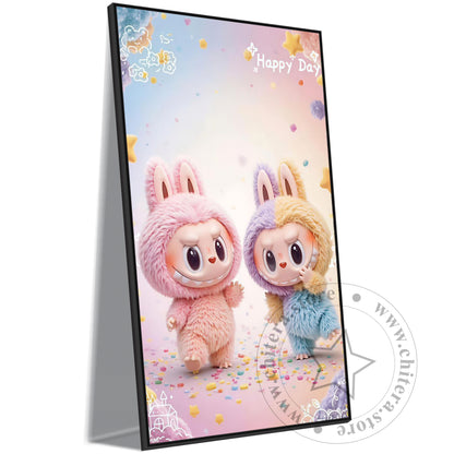 Adorable Labubu Bunny Wall Art