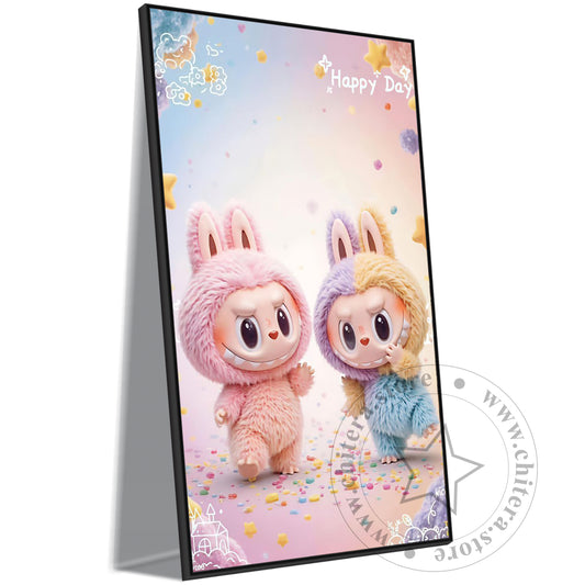 Adorable Labubu Bunny Wall Art